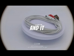 كابل دراجر MP03414 الكربون الكهربائي الخمسة الرؤوس جهاز توصيل مزدوج الدبوس IEC2 رمز اللون 1.5m