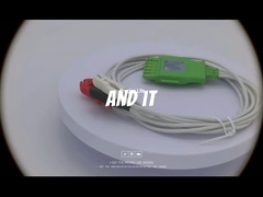 كابل دراجر MP03402 الكربون الكهرومغناطيسي 3-رصاصة واحد دبوس رابط IEC2 رمز لون 1m الطول