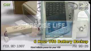 بطارية جهاز التنفس الصناعي Respironics V60 تعمل لمدة 6 ساعات